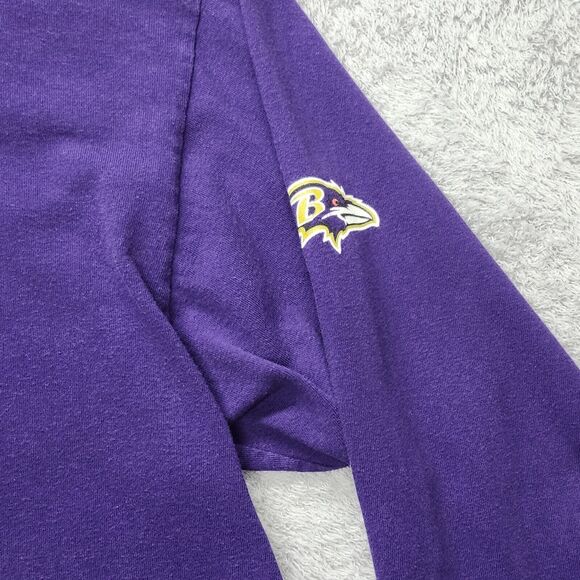 Vintage NFL Baltimore Ravens Joe Flacco Long-sleeve T-Shirt Men’s Size 2XL - Picture 4 of 12
